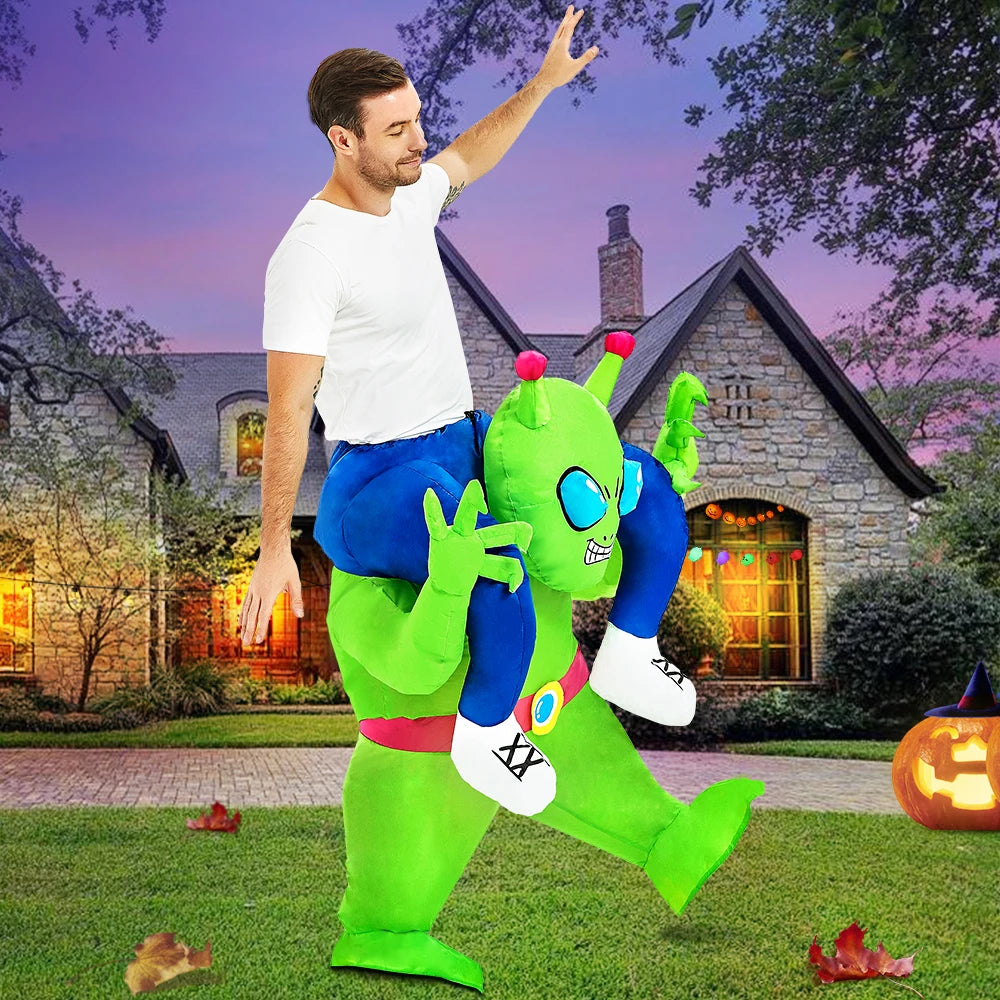 New Animal Alien Inflatable Costume Anime Suits Dress Mascot Purim Halloween Christmas Party Cosplay Costumes for Kids Adult