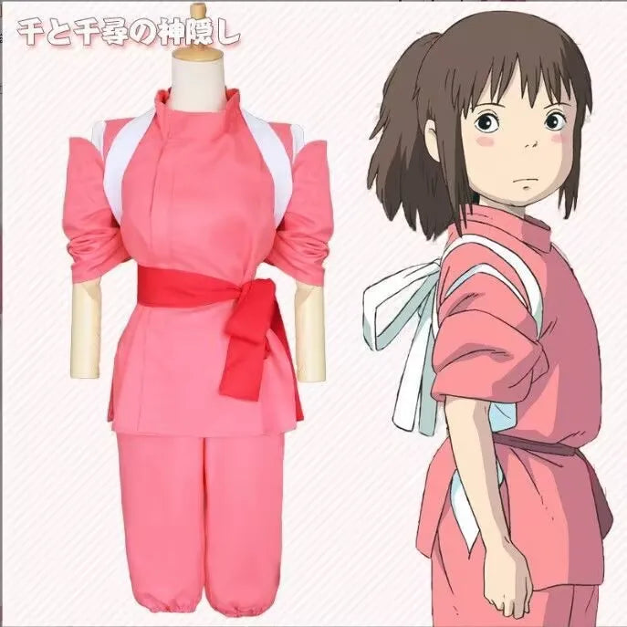 Spirited Cosplay Nigihayami Kohakunushi Ogino Chihiro Away Costume Performance Uniform Suit Halloween Party Clothing Women Men