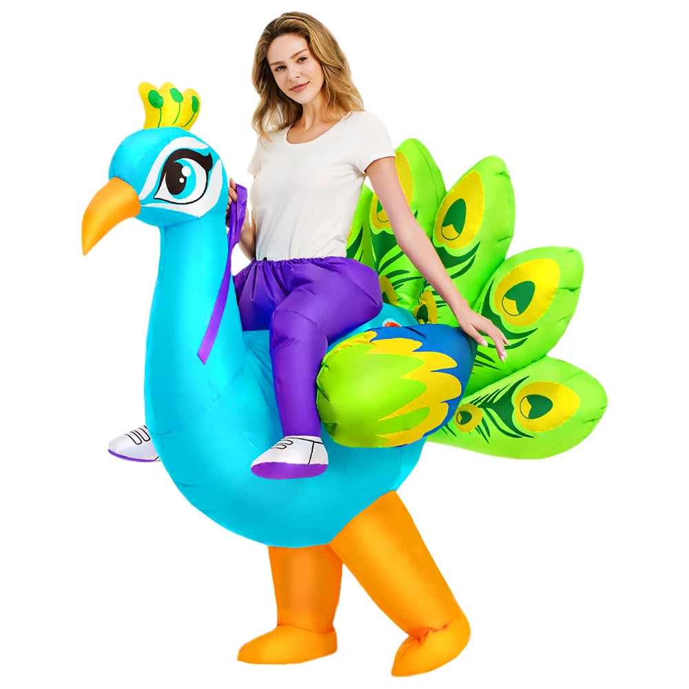 New Animal Alien Inflatable Costume Anime Suits Dress Mascot Purim Halloween Christmas Party Cosplay Costumes for Kids Adult